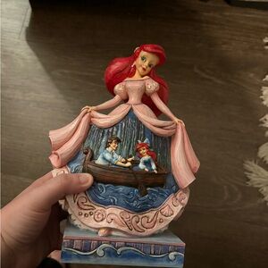 Jim Shore Pink and Blue Figurine